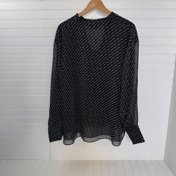 NEW Calvin Klein Modern Essentials Long Sleeve Top 2X All Over Print - Picture 4 of 6